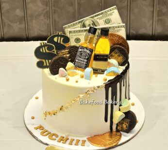 Bottle & Dollar Cake