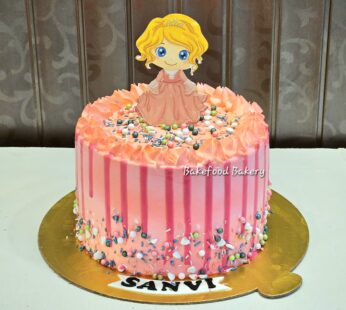 Cute Girl Pink Cake