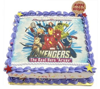 Avengers Photo Cake