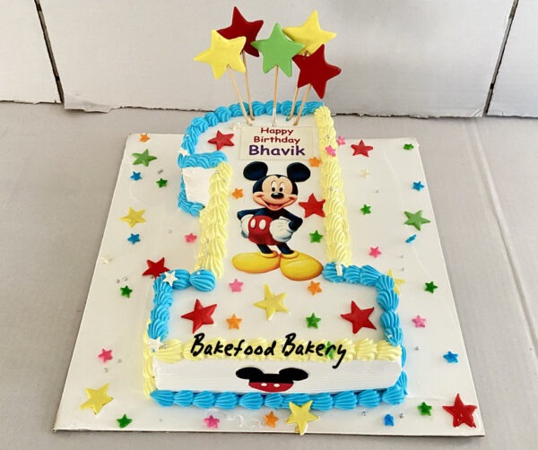 Micky Mouse 1st Birthday Cake