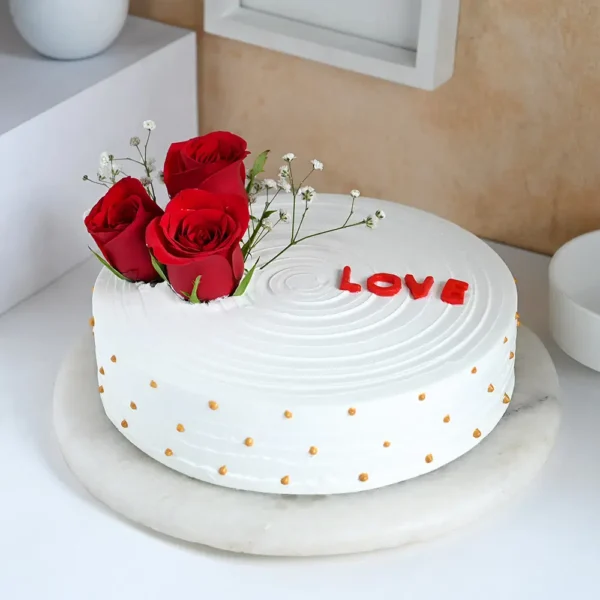 Love N Rose pinepple Cake