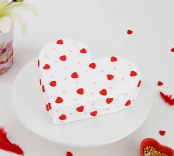 Heart Shape Vanilla Cake